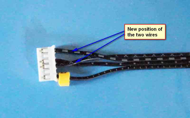 New state of the wiring for the stepper